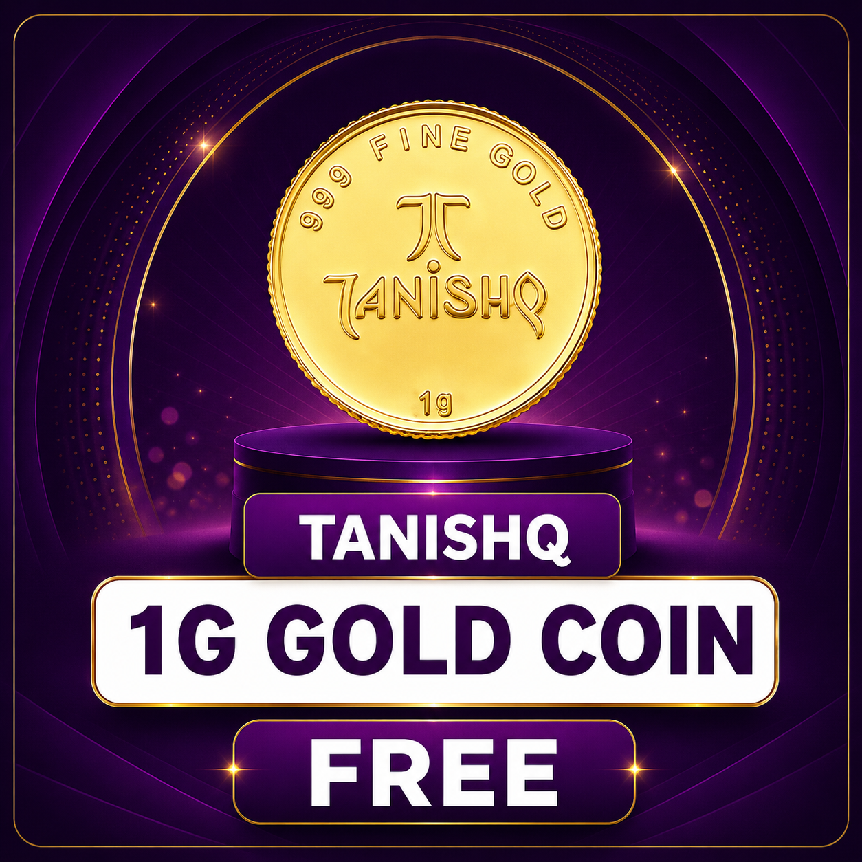 Tanishq Gold Coin 1 Gram
