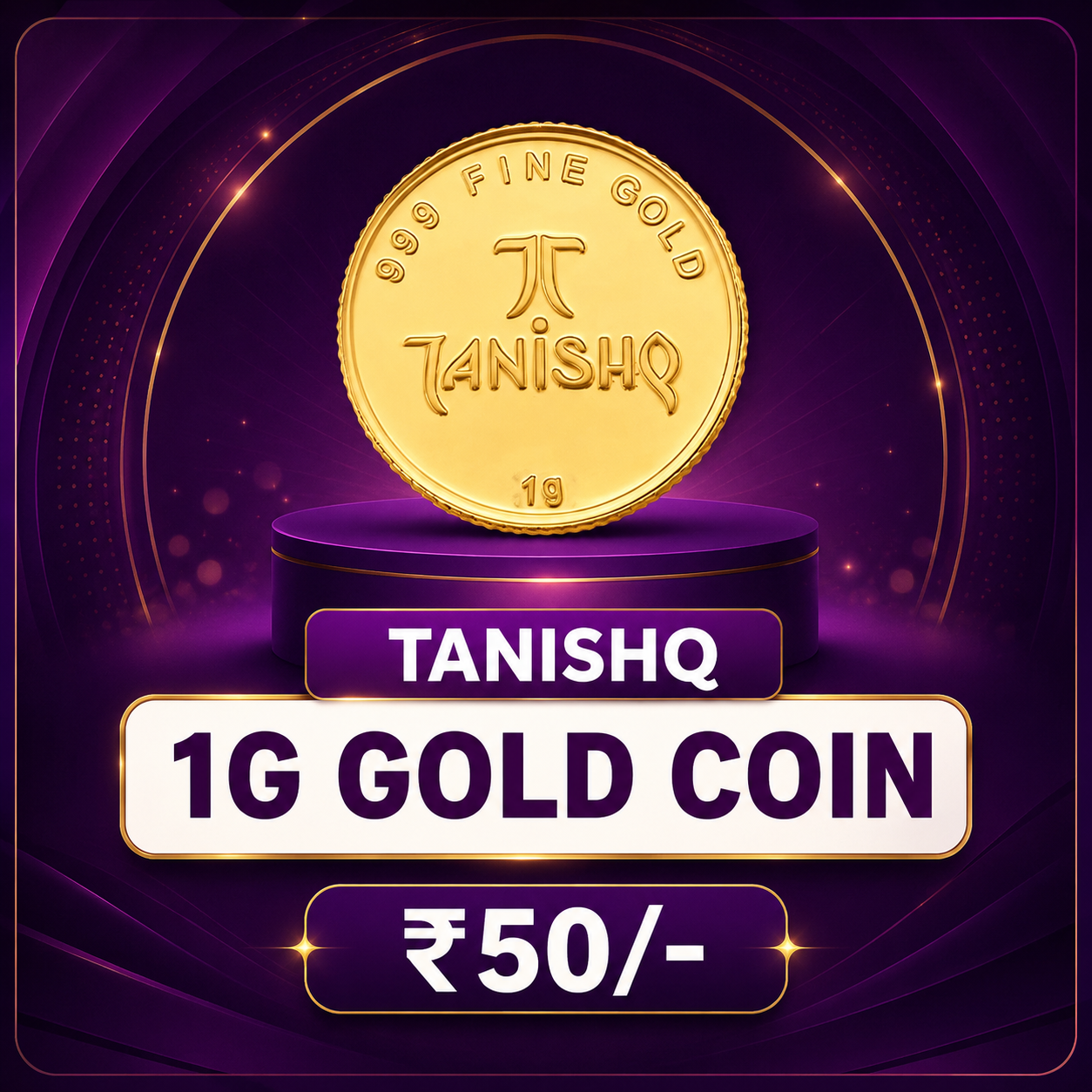 Tanishq Gold coin 1 Gram